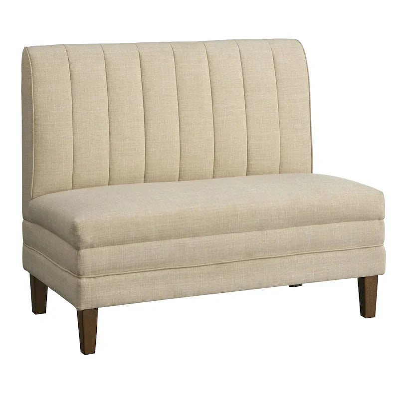 Conjunto de banqueta estofada de 3 peças Lifestorey Kerrington com costas caneladas