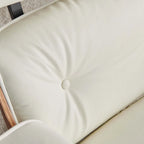 Poltrona lounge reclinabile in pelle dal design moderno di metà secolo