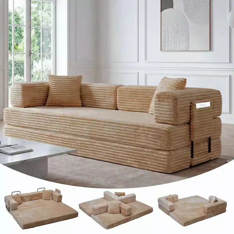 80.7 5-in-1 umwandelbares Schlafsofa ??Cord, 1200 lbs, keine Montage
