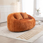 GDFStudio - Sofá descontraído Laurel em chenille para 2 pessoas, com espuma de alta densidade e conforto extra