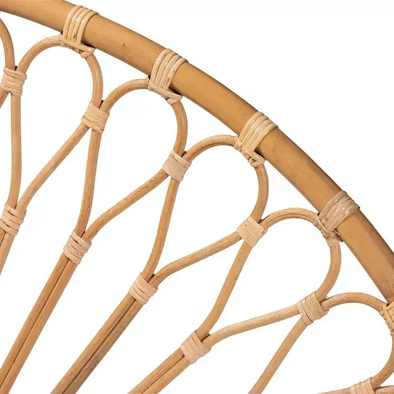 Testiera del letto in rattan naturale, marrone