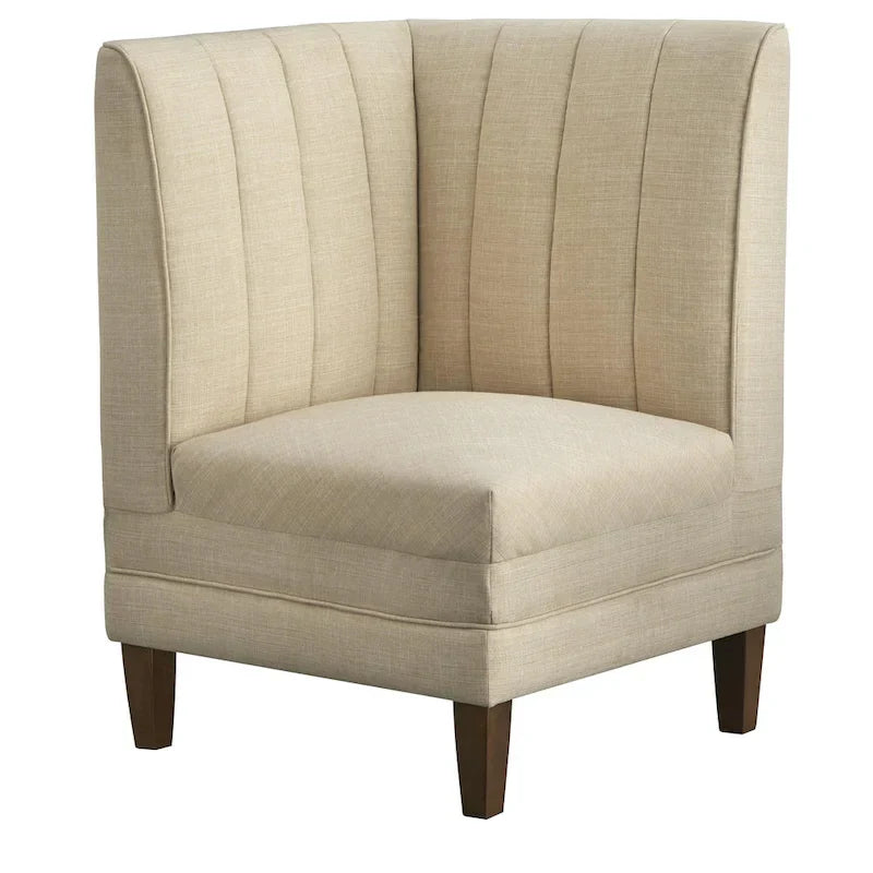 Conjunto de banqueta estofada de 3 peças Lifestorey Kerrington com costas caneladas