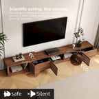 Moderner ausziehbarer und erweiterbarer TV-Schrank mit 4 Schubladen, für Fernseher bis 103 Zoll – 78,54 T × 15,74 B × 13,78 H