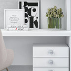 Echo L-vormig bureau met opzetkast en laden