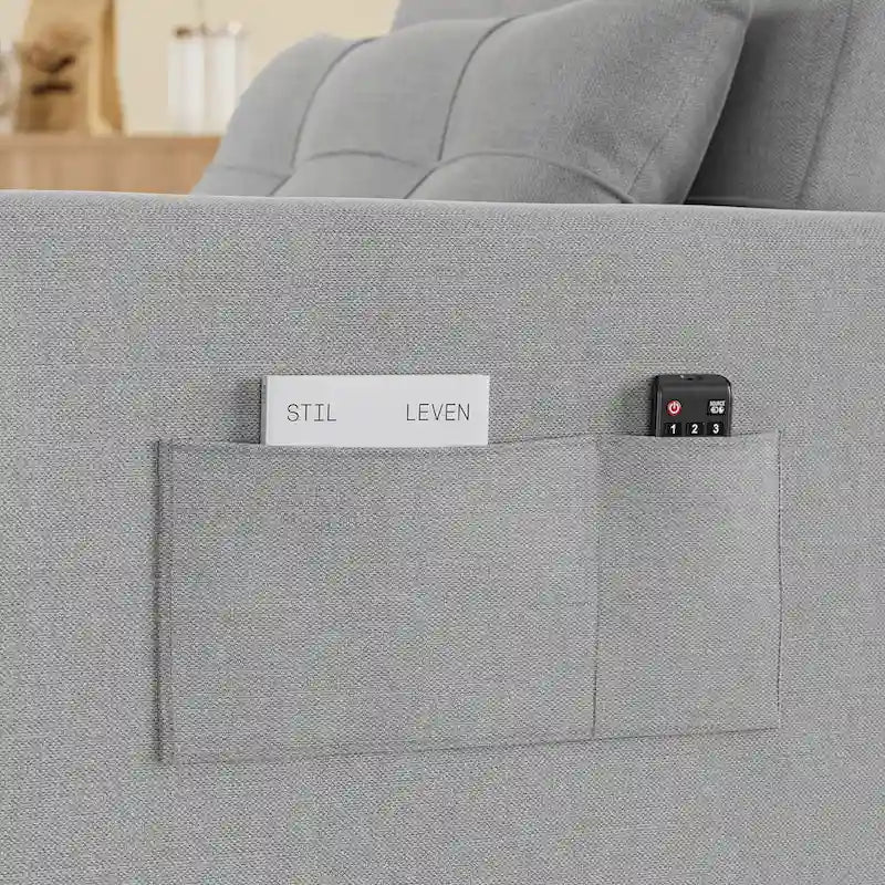 Rozkładany fotel do spania 3 w 1, rozkładana, regulowana i składana tapicerowana sofa wypoczynkowa