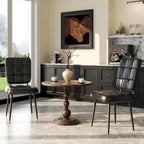Conjunto de 2/4/6/8 cadeiras de jantar modernas, cadeiras de cozinha estofadas com almofada espessa para sala de jantar