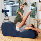 Elegantní lenoška Avana na jógu - vyrobeno v USA - skvělá na protahování, relaxaci, cvičení a další aktivity, 60D x 18W x 26H palců, světle šedá