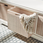 Úložná lavice SAFAVIEH Fiorello se 3 zásuvkami a polstrováním - 47.3 W x 15 L x 19 H - 47Wx15Dx19H