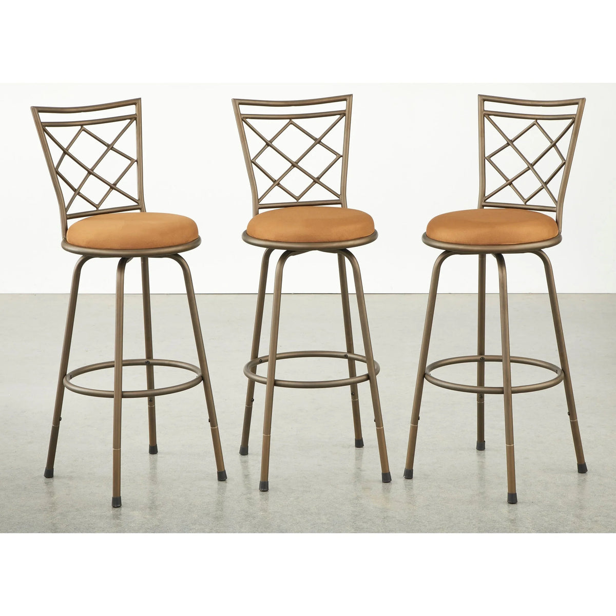 Sgabelli girevoli Alyssa ad altezza regolabile Simple Living (set di 3)