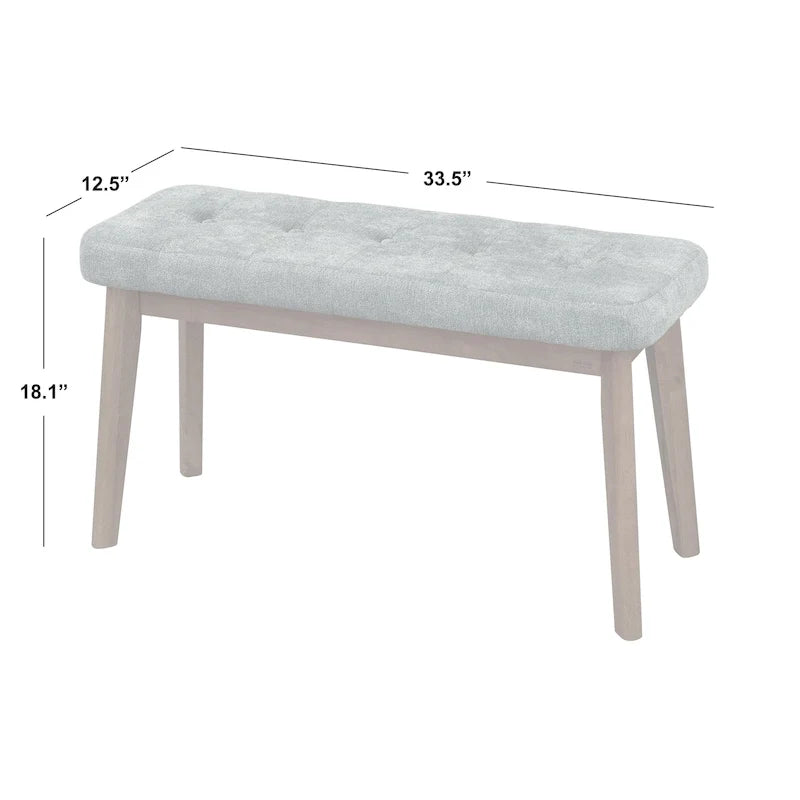 Čtyřdílný jídelní set Nettie z masivního dřeva Simple Living