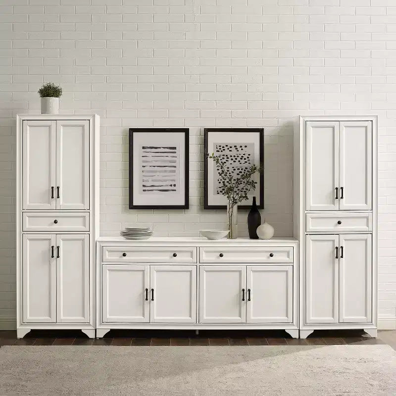 Set da 3 pezzi Tara di credenza e dispensa effetto usurato - Crosley