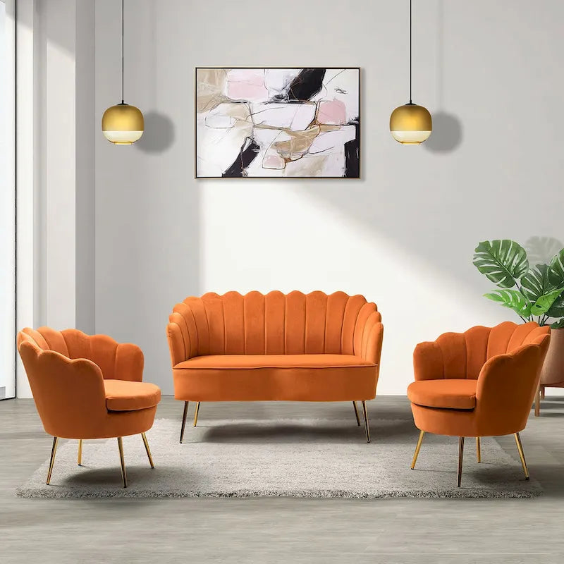 3-częściowy zestaw mebli do salonu Xabier 52 cale marki HULALA HOME