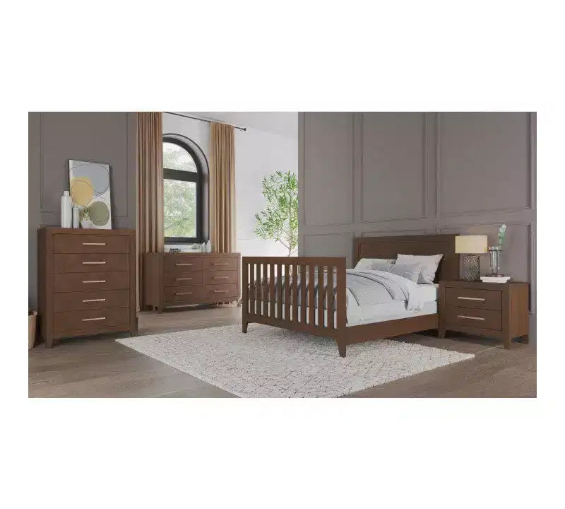 Dětská postýlka, dvojitá komoda a truhla Child Craft Kieran, 3dílná sestava do dětského pokoje, obsahuje postýlku s možností přestavby 4 v 1, komodu a truhlu