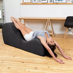 Elegantní lenoška Avana na jógu - vyrobeno v USA - skvělá na protahování, relaxaci, cvičení a další aktivity, 60D x 18W x 26H palců, světle šedá