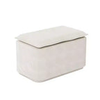 Whisen fluwelen 3-in-1 kingsize slaapbank en converteerbare slaapbank met verplaatsbare hocker, gecapitonneerd ontwerp