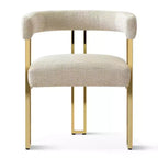 Conjunto de mesa de jantar extensível de redonda para oval com 4 cadeirões de veludo, design moderno com pé central, acomoda até 8 pessoas-Panipeachy
