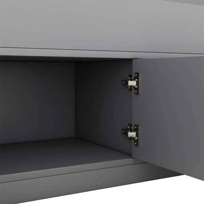Letto a piattaforma Captain matrimoniale o singolo con 4 cassetti e ripiani contenitori, struttura in legno massello con testiera libreria contenitore