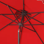 Parasol extérieur SAFAVIEH Kjerstin avec volant, 9 pieds, double toit