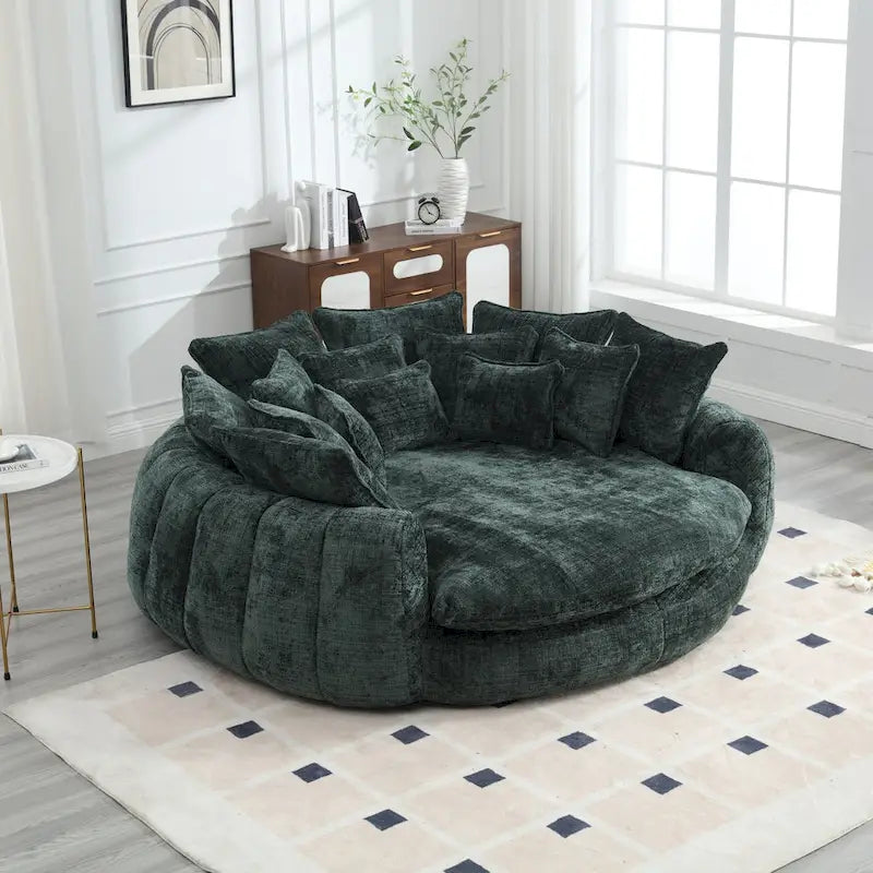 Confortável sofá-cama duplo Loaf, sofá-cama extragrande com apoios de braços