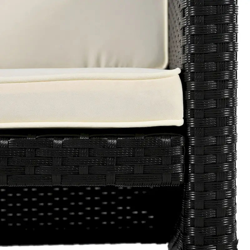Spa-Umrandung, Spa-Gestell, viereckiges Outdoor-Lounge-Set aus Polyrattan