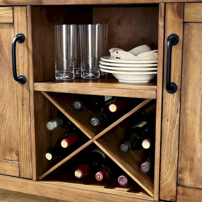 Crosley Roots Buffet mit natürlicher Oberfläche – 52 W x 18 T x 36 H