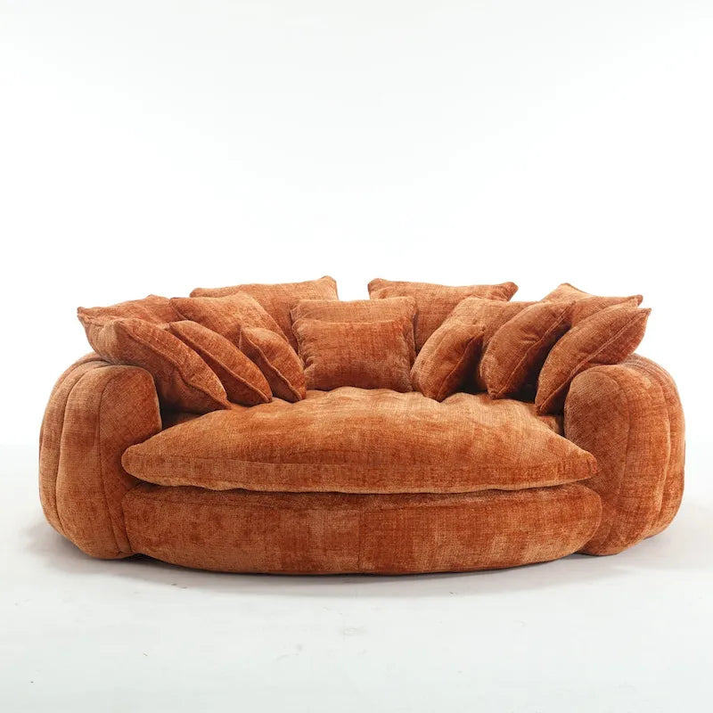 Confortável sofá-cama duplo Loaf, sofá-cama extragrande com apoios de braços