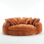 Confortável sofá-cama duplo Loaf, sofá-cama extragrande com apoios de braços